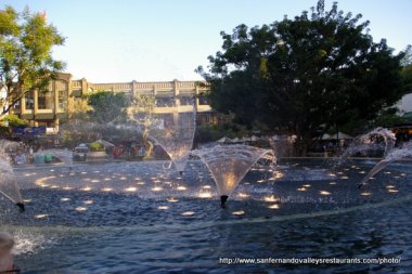 Americana Water Fountain at Sunset #1