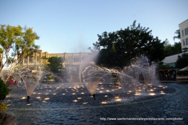 Americana Water Fountain at Sunset #5- (medium sized photo)